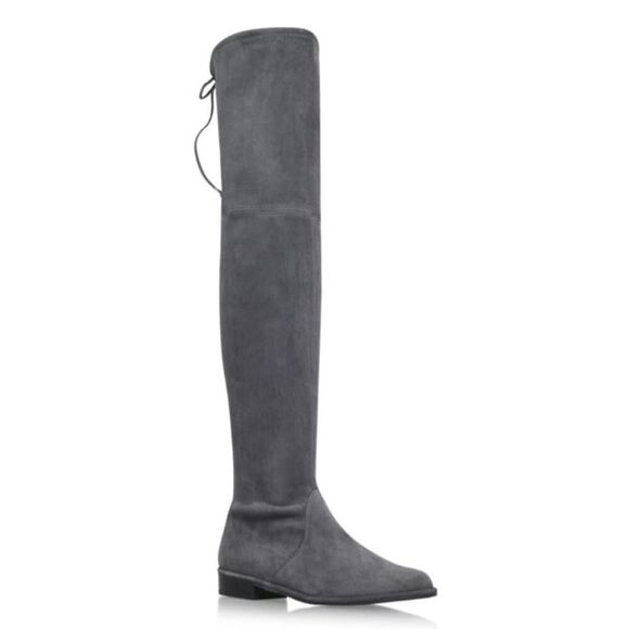 Stuart Weitzman Grey Lowland Suede Thigh High Boots Sz. 9.5 - Picture 4 of 7